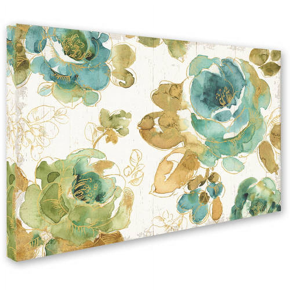 Trademark Fine Art "My Greenhouse Roses I on Wood" Canvas Art by Lisa Audit
