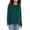 Green, variant on Womens Crewneck Knit Sweater with Side Slits 100% Green XXL