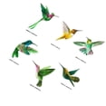 thumbnail image 2 of Decorative Window Clings Bird Shape Bird Protection Green Pvc Material 6Pcs, 2 of 5