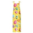 thumbnail image 3 of Tauxra Women Casual Sleeveless Jumpsuits Summer Loose Long Rompers with Pockets Solid Color Printed Lounge Wear, 3 of 5
