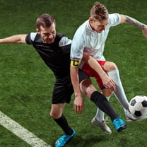 IBASETOY Soccer Captain Armband Adjustable Yellow Durable Football Player Band