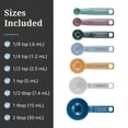 thumbnail image 3 of Farberware Professional Assorted Color 7-Pcs Measuring Spoon Set with Storage Ring, 3 of 11