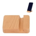 thumbnail image 4 of Soporte de Teléfonos Inteligentes de Madera, Soporte de Teléfono Móvil de Madera Lisa y Compacta de Wooden para la Mayoría de los Teléfonos Móviles, 4 of 7