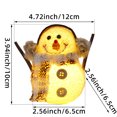 thumbnail image 2 of Adornos Felpa Iluminados Muñeco Nieve Brillante Navidad para 1/3/6 Uds., 2 of 9