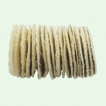 15-Pack Folctha Bleu Exfoliating Face Pads, Pure Loofah Facial Cleansing Scrubber, Gentle and Effective Skin Exfoliation