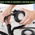 thumbnail image 6 of Black Electrical Tape Waterproof Industrial Grade Electric Tape Electrical Insulation Tape High Adhesion Wiring Tape for Wire Wrapping Electrical Repairs Wire Protection,6 Rolls 3/4 in x 33 ft, 6 of 8