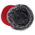 thumbnail image 5 of Holzlrgus Mens Winter Hat with Brim Warm Earflaps Hat Faux Fur Baseball Cap, 5 of 7
