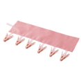thumbnail image 3 of Travel Clothesline, Foldable Drying Rack, Portable Clothes Rack, Small Drying Rack Clothing, Pink Foldable Travel Clothes Hanger with 6 Durable Plastic Clips, Lightweight Nylon, 3 of 8