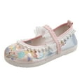 thumbnail image 2 of Eashery Girls Shoes Girls Birkenstock Sandals Toddler Little Big Kid High Heels Flower Girls Party Dress Shoes Glitter Sandals Pink 9, 2 of 5