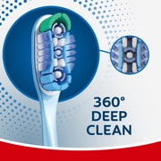Colgate 360 Deep Clean Toothbrush Pack, Soft Adult Toothbrushes, 5 Pack