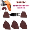 thumbnail image 5 of 100 pcs Sanding Sheets +Sanding Pad For multimaster Oscillating Tool accessories, 5 of 7