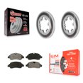 thumbnail image 1 of Transit Auto Rear Coated Disc Brake Rotors and Semi-Metallic Pads Kit for Car 2015-2019 Ford Transit-350 HD with 6 Lug Wheels KGS-102306, 1 of 11