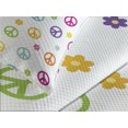 thumbnail image 4 of Ambesonne Colorful Quilted Bedspread Set 3 Pcs, Old Peace Sign, Queen Size, Multicolor, 4 of 5