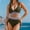 Brown, variant on Women Swimsuit under $5! Xqxayjr Women High Waisted Bikini Sets Tummy Control Swimsuits Color Block Two Piece Drawstring Bathing Suit Slimming Swimwear Summer Beach Outfits