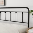 IKIFLY California King Size Metal Platform Bed Frame with Headboard