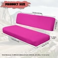 thumbnail image 7 of Yuyamidu Pink UTV Seat Covers Compatible with Kawasaki Mule 3010 Diesel 4x4 2008 2007 2006 2005 2004 2003, Outdoor Bench Seat Cover Set Heavy Duty UTV Seat Cover(2 PCS), 7 of 7