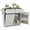 Grey, variant on Costway Rolling Kitchen Island Kitchen Island Cart with Drop Leaf Trash Can Cabinet Gray