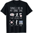thumbnail image 1 of Things I Do Spare Time - Camiseta divertida de béisbol para hombre y mujer, 1 of 2