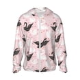 thumbnail image 2 of Lsque Swan And Flowers2 UPF 50+ Lightweight Sun Protection Men's Women's Long Sleeve Shirt, Hoodie Performance -Small, 2 of 9