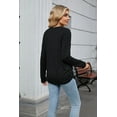 thumbnail image 5 of Women's casual loose slimming basic style versatile long sleeved T-shirt, 5 of 5