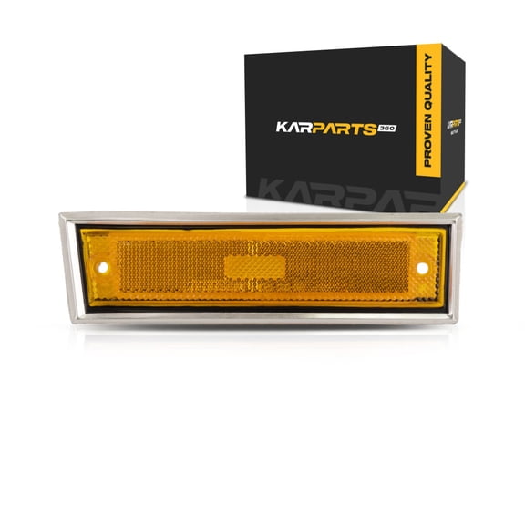 For Chevy Blazer Side Marker Light 1981-1991 Passenger Side w/Chrome Trim For GM2551107 | 915558