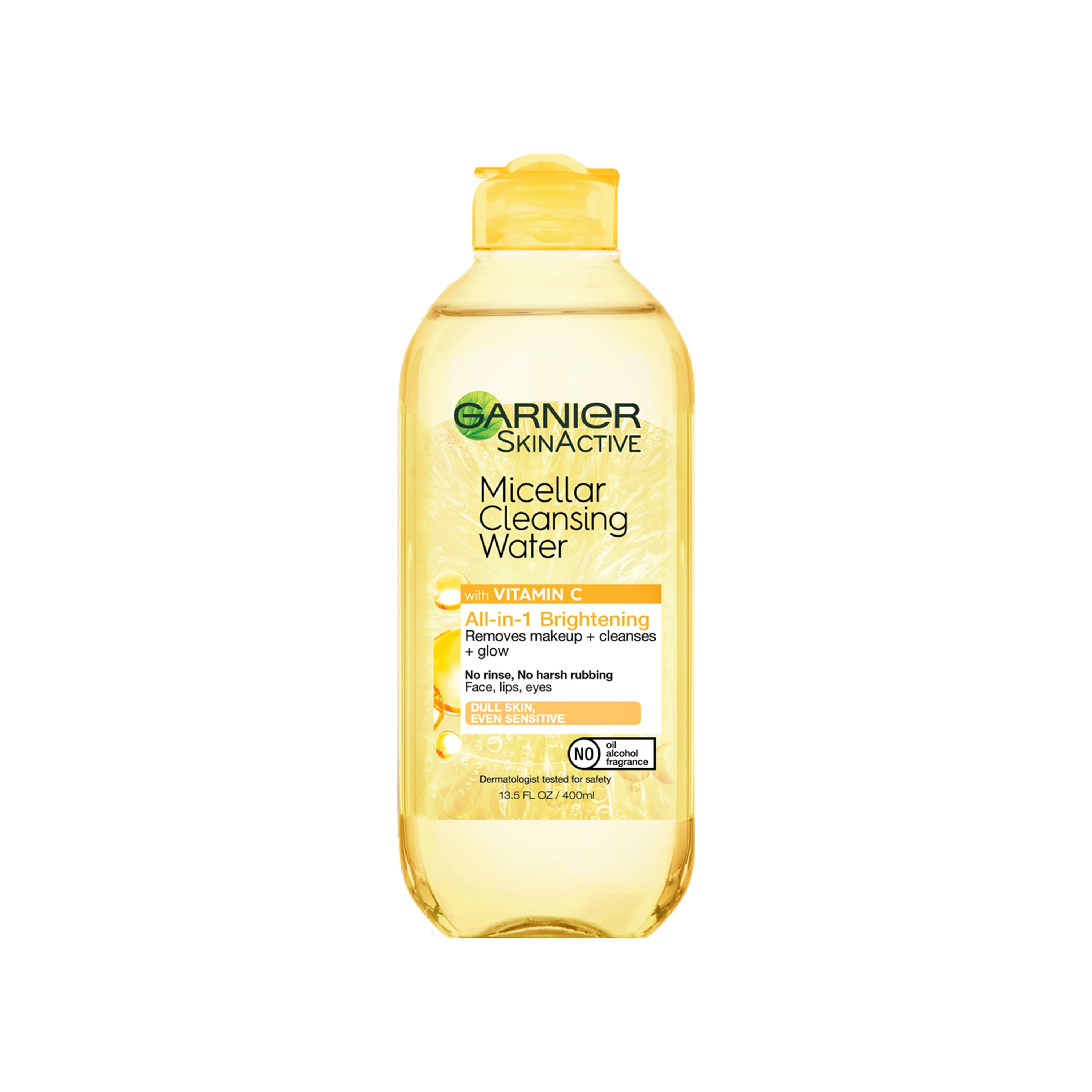 Garnier SkinActive Micellar Cleansing Water All in 1 Brightening with Vitamin C, 13.5 fl oz