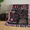 thumbnail image 5 of 30th Birthday Gifts for Women, 30th Birthday Throw Blanket, 30 Year Old Birthday Gifts for Women, 30th Birthday Decorations for Women, Gifts for 30th Birthday Woman Blanket on Anniversary, 5 of 5