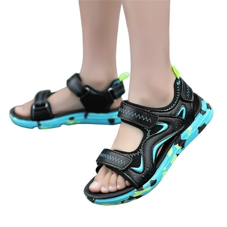 

RUICUW Kids Shoes Fashion Soft Sole Sandals Comfortable Fish Mouth Open Toe Sandals Outdoor Beach Sandals 9-9.5 Years