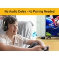 thumbnail image 2 of HomeSpot Juego de transmisor inalámbrico para auriculares supraaurales para TV Movie Bluetooth 5.3 aptX LL Sin demora 50 horas de sonido envolvente Volumen y claridad mejorados (TOSLINK óptico digital, 2 of 5