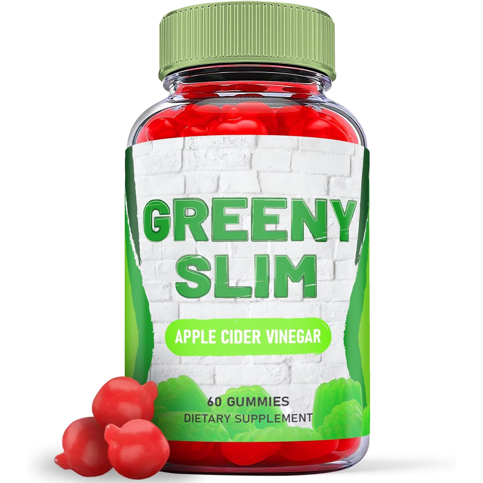 (1 Pack) Greeny Slim Keto ACV Gummies - Apple Cider Vinegar Supplement for Weight Loss - Energy & Focus Boosting Dietary Supplements for Weight Management & Metabolism - Fat Burn - 60 Gummies