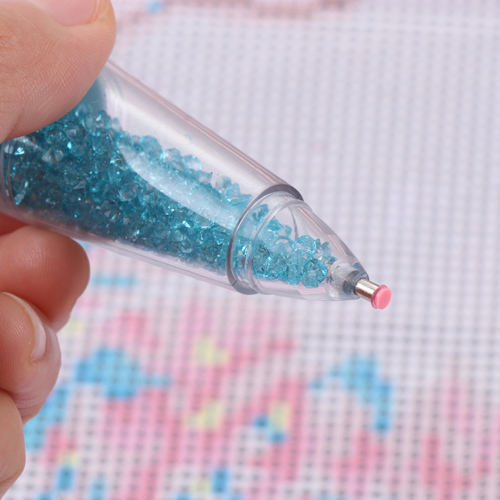 Diamond Painting Pen DIY Cross Stitch Point Drill Tool (Pink Pen+Diamond)--Best  Cheap-Diamond Painting Tools-368064.04