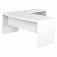 thumbnail image 1 of Office by kathy ireland® Bureau en Forme de L avec devant Arqué 72W - Blanc Pur, 1 of 6