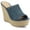 Navy, variant on Womens Yari Platform Espadrille Wedge Sandals