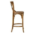 thumbnail image 5 of Modway Gear 39.5" Modern Style Elm Wood Counter Stool in Walnut Finish, 5 of 10