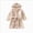 Khaki 0626, variant on Toddler Boys Girls Flannel Bathrobes Kids Soft Hooded Sleepwear Cartoon Print Night-robe 2T 3T 4T 5T 6T 7T 8Y to 12T Kids Flannel Hooded Bathrobe Toddler Plush Robes With Belt,Pink,Size 1-2T