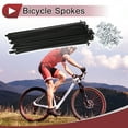 thumbnail image 2 of Unique Bargains 36 Set 12G Bicycle Spoke 12G Bike Wheel Spokes 45 Steel Black-185mm, 2 of 7