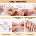 thumbnail image 7 of Duslogis 10PCS Wudu Nail Rings for Acrylic Nails, Size Adjustable Fingernail Rings No Adhesive, Reusable Halal Nail Ring Set, Daily Wear Non-Tarnish, Metal Ring for Press on Nails with No Glue, 7 of 7