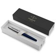thumbnail image 2 of Parker Jotter Estilográfica Cuerpo de Metal Azul Real Punto Medio Tinta Azul Incluye Caja de Regalo, 2 of 6