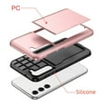 thumbnail image 4 of JTCASES for Samsung Galaxy S23 FE Case with Hidden Card Slot[Up to 2] Shockproof Silicone Bumper Rugged Cover Drop Resistant Slim Hybird for Samsung Galaxy S23 FE Anti-scratch, Rosegold, 4 of 10