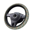 thumbnail image 4 of Elastic Steering Wheel Cover, Abstract Geometric Colorful Cat Stretch Thickening Car Steering Wheel Cover Women Men, Steering Wheel Protector Universal 15 in, 4 of 7