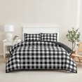 thumbnail image 1 of Mainstays Queen Comforter Set, Soft Lightweight & All Season, 3-Piece, Buffalo Check, 1 of 12