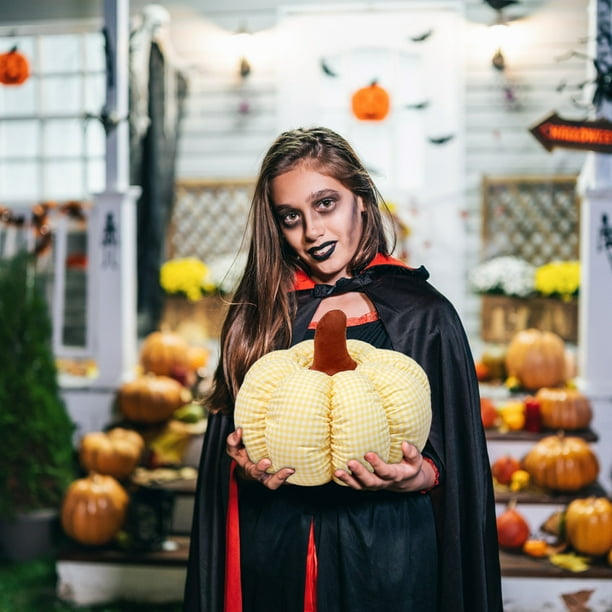 Almohada de calabaza, juguete, muñeca, calabaza, cojín, muñeca, títere, regalo de Halloween