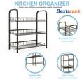 thumbnail image 3 of Bextsrack 3 Tiers Adjustable Seasoning Shelf,Spice Organizer for kitchen,Bronze, 3 of 7