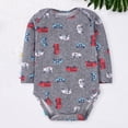 thumbnail image 2 of Long Sleeve Boys Bodysuits Adorable Print Rompers for Toddler Soft Everyday Wear Comfort Outfits, 2 of 3