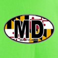 thumbnail image 3 of CafePress - Maryland MD Oval (W/Flag) Light T Shirt - Light T-Shirt - CP, 3 of 4