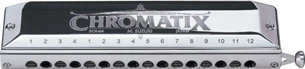 Suzuki Chromatix 12 Hole Chromatic Harmonica Key of A - SCX-48-A-U
