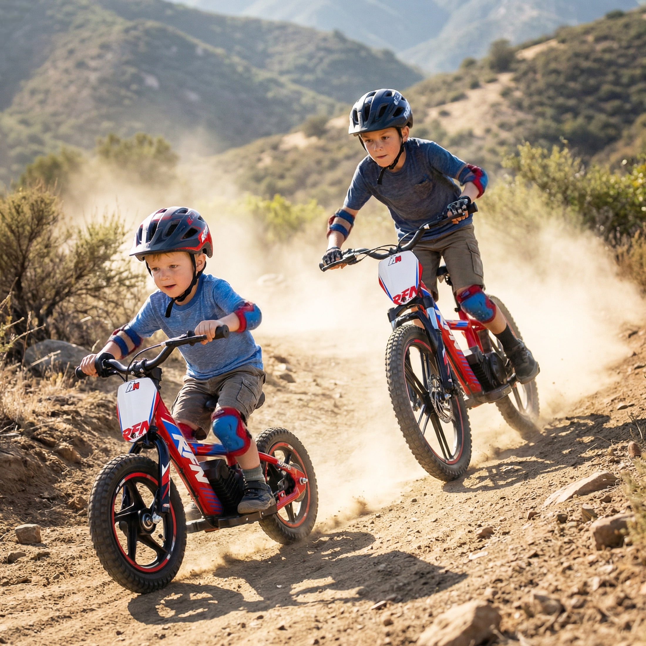 RFZ DNA16 Pro 24V Electric Dirt Bike for Kids Peak 500W Electric Off-Road Motorcycle with Spring Suspension and Disc Brake for Age 3-8