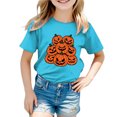 thumbnail image 5 of boobe Halloween Shirts for Girls Cute Shirt Fall T-Shirt Graphic Tees Casual Short Sleeve Tops, 5 of 6