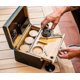 thumbnail image 3 of Caja de almacenamiento de bambú con bandeja extraíble Caja de almacenamiento de madera con divisor extraíble y cerradura mt, 3 of 5