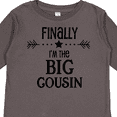 thumbnail image 4 of Inktastic Finally I'm the Big Cousin Boys or Girls Long Sleeve Toddler T-Shirt, 4 of 5